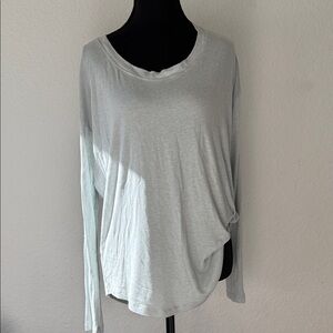 Athleta Soft Gray Long Sleeve Tee